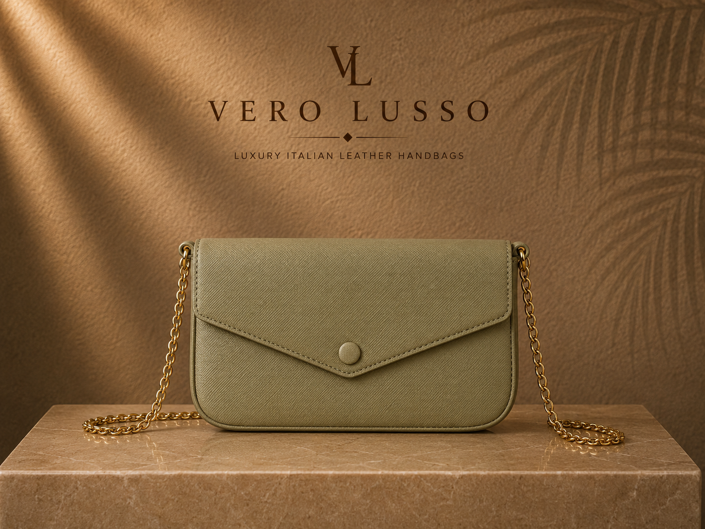 Pochette con catena e portafogli estraibile