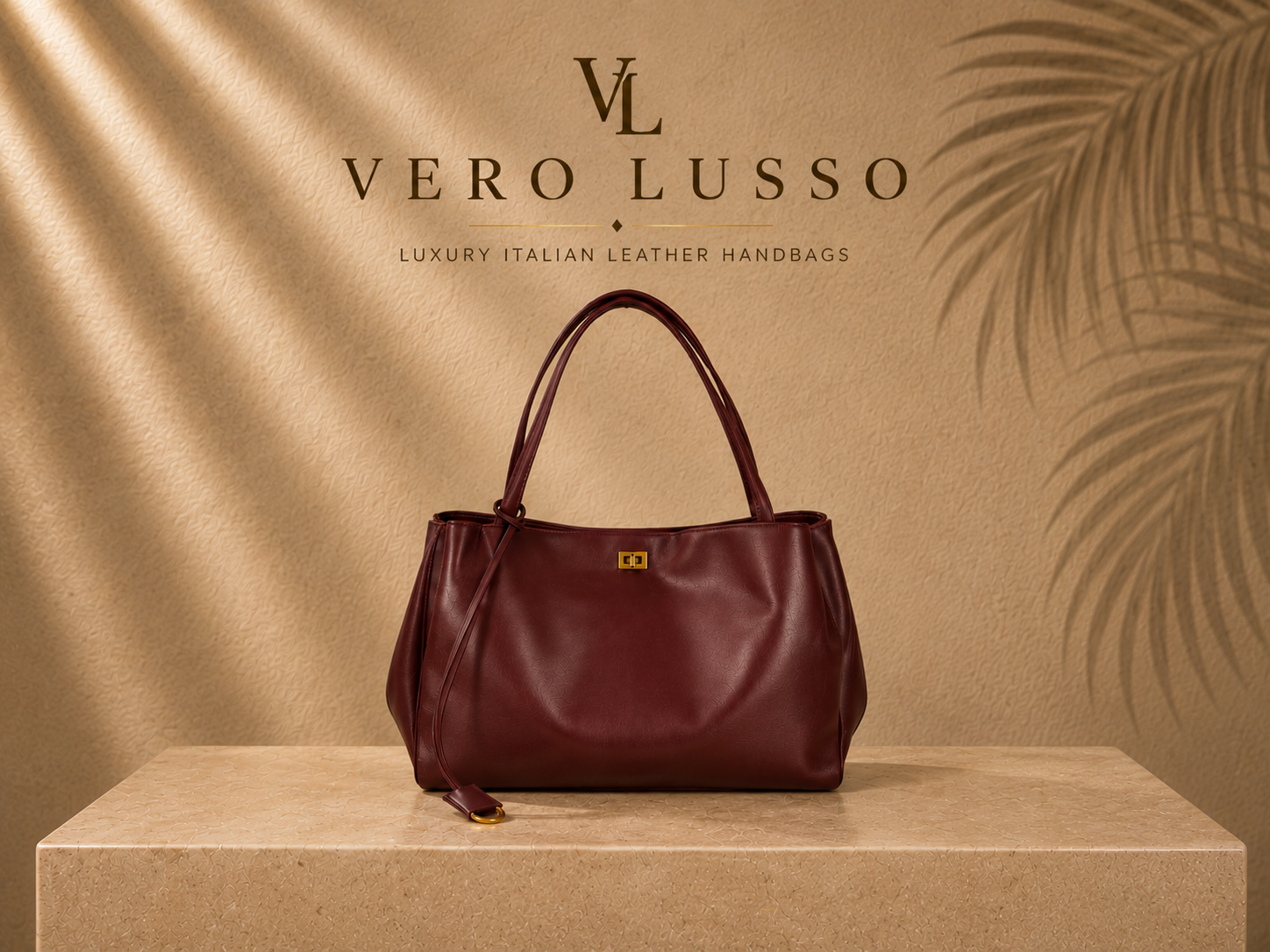 Borsa a spalla maxi con chiusura twist e tracolla rimovibile