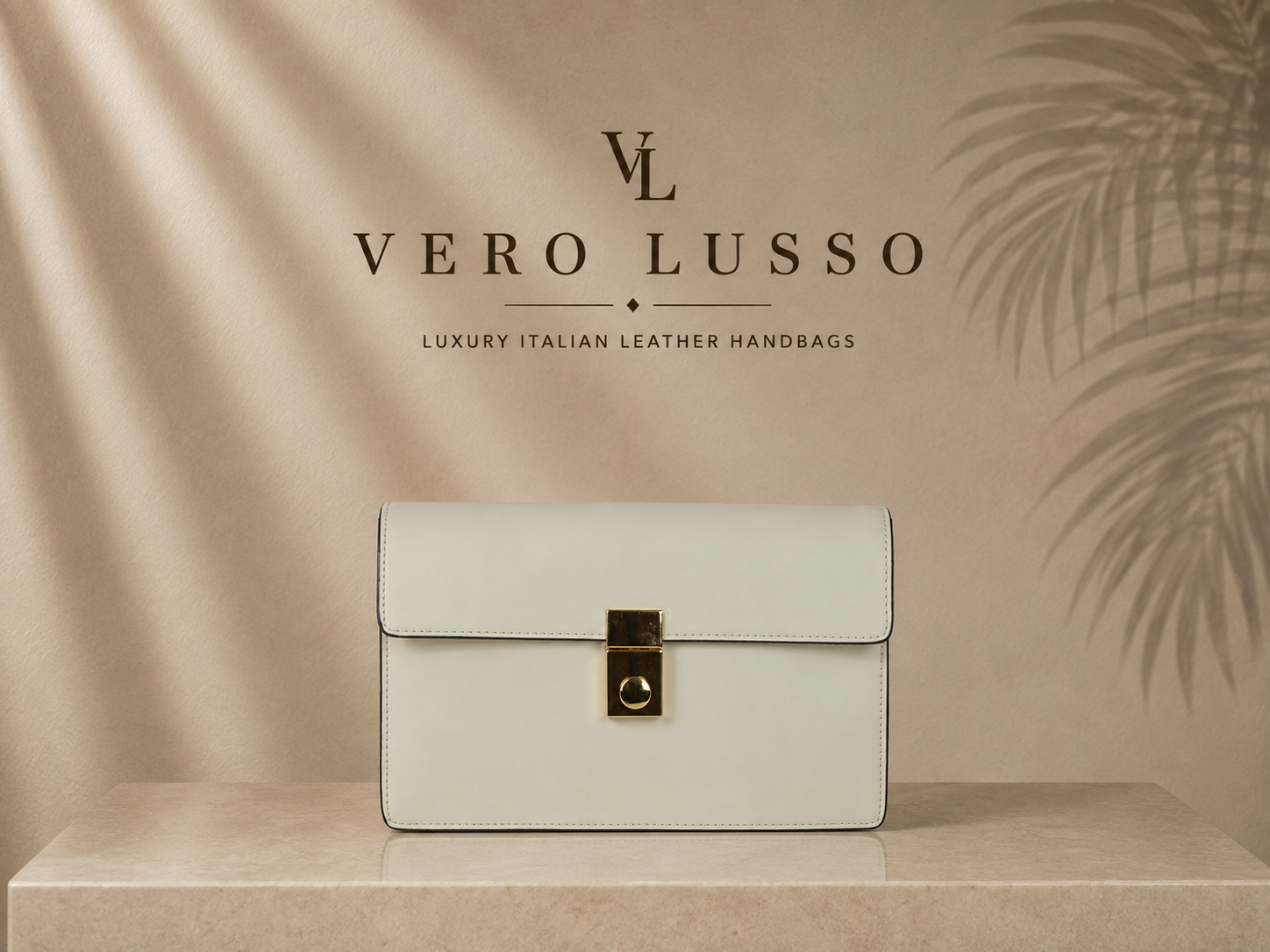 Borsa squadrata a spalla con accessori