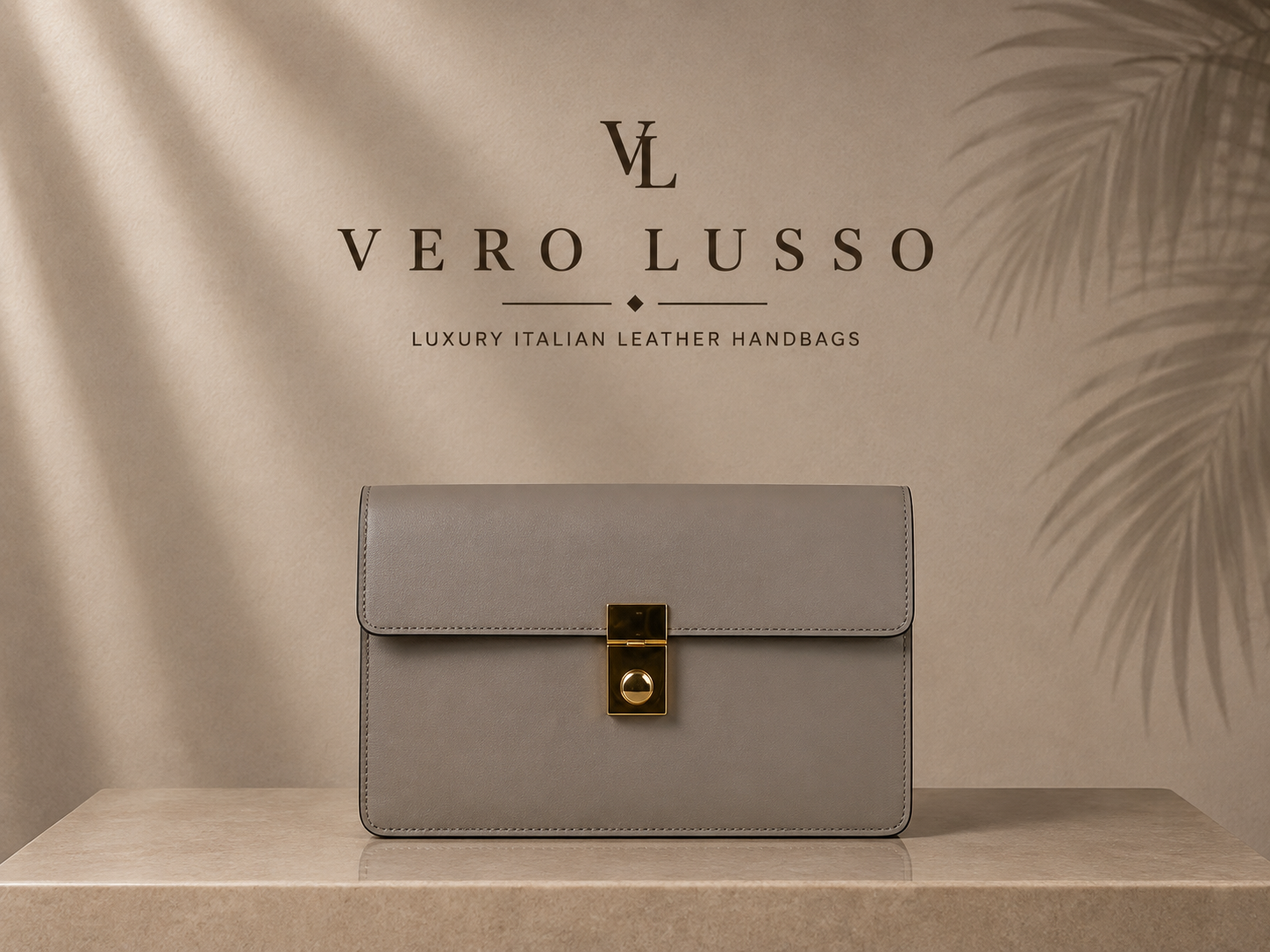 Borsa squadrata a spalla con accessori