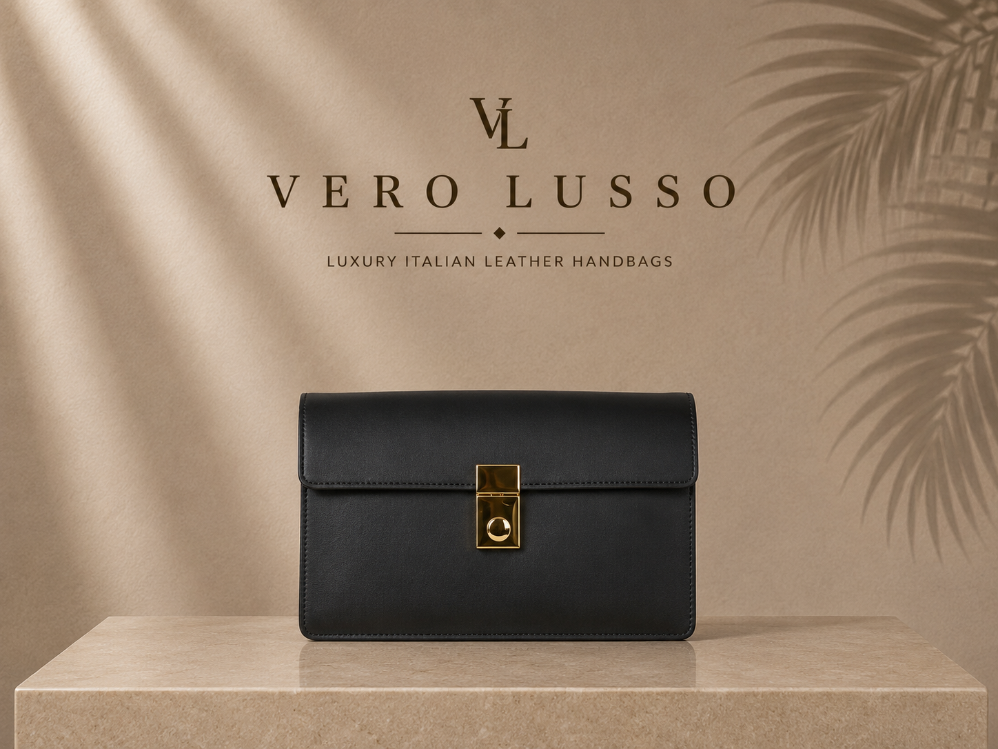 Borsa squadrata a spalla con accessori