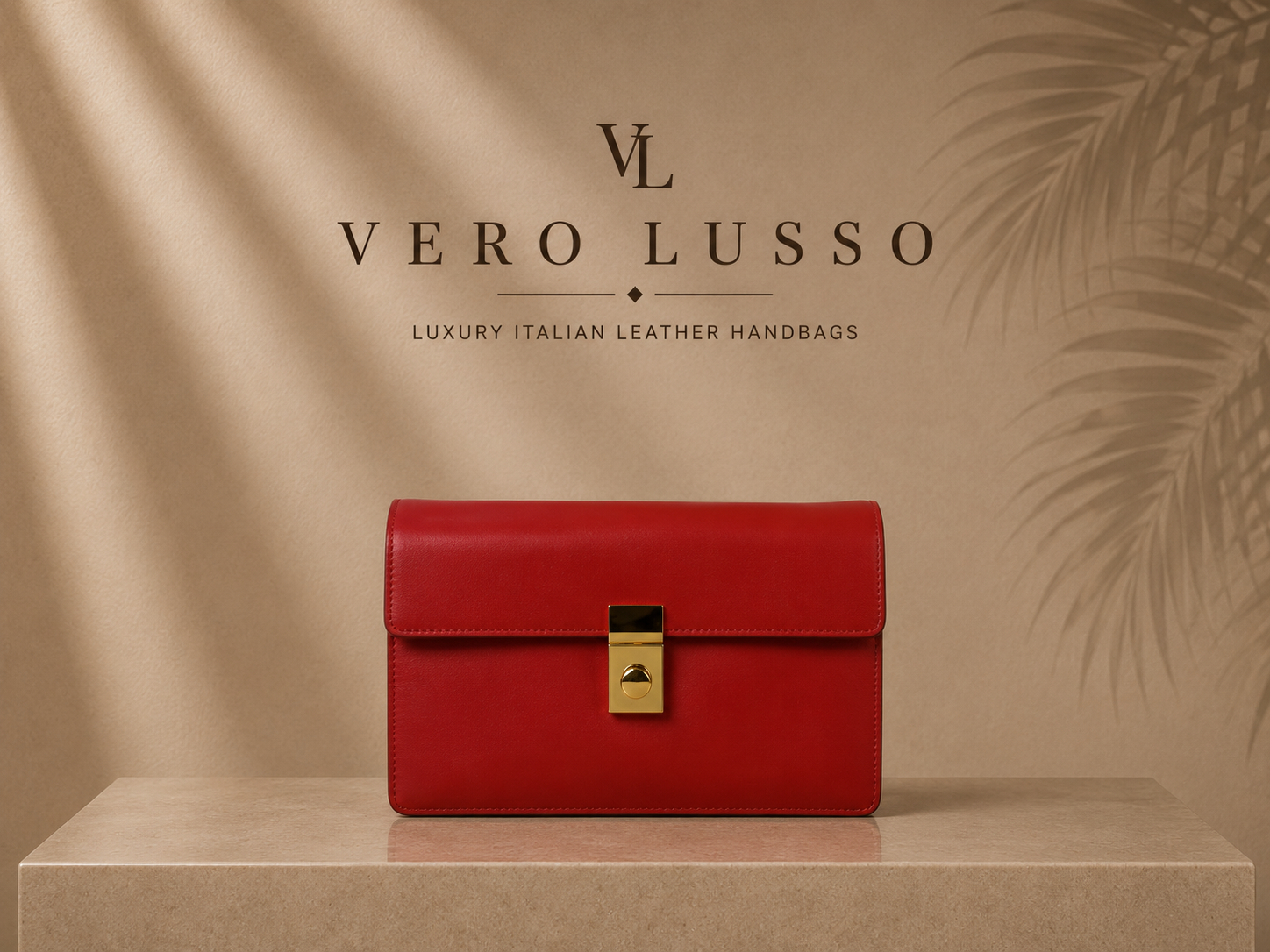 Borsa squadrata a spalla con accessori
