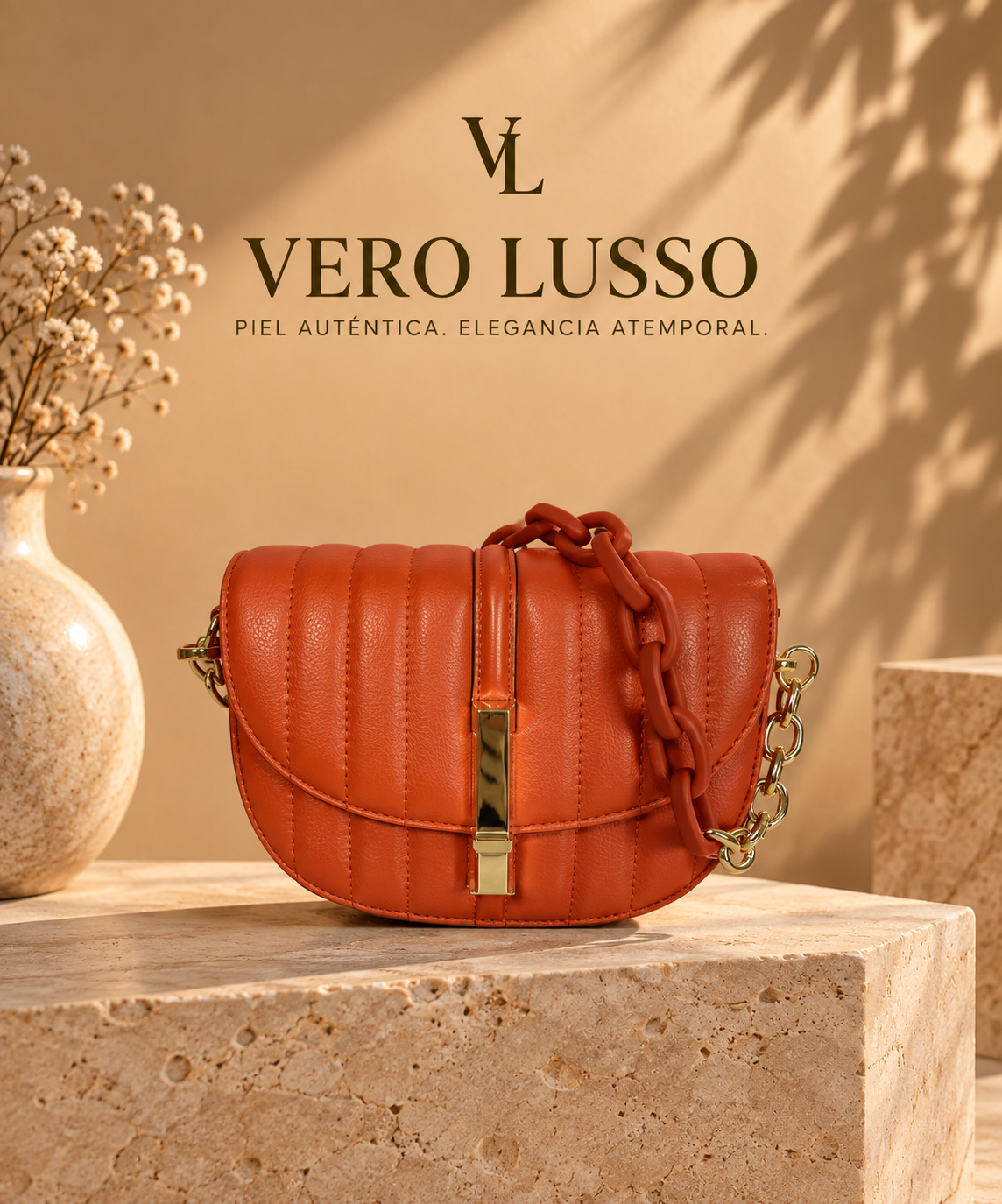 Borsa mezzaluna trapuntata con doppia tracolla