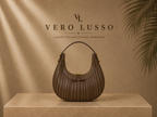 Borsa mezzaluna plissè