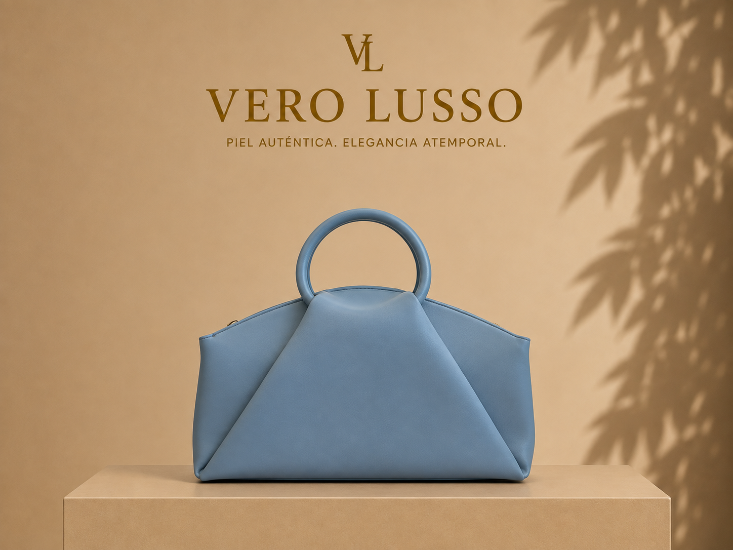 Borsa a mano con manico tondo