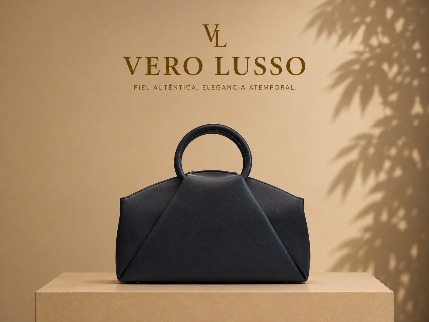 Borsa a mano con manico tondo