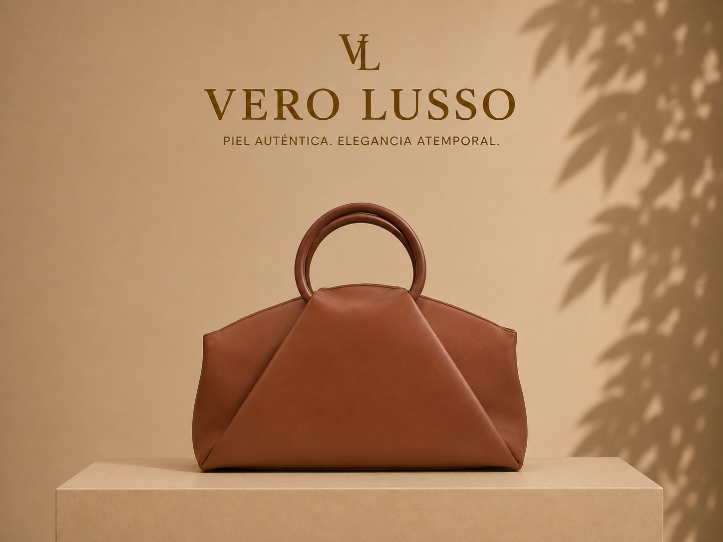 Borsa a mano con manico tondo