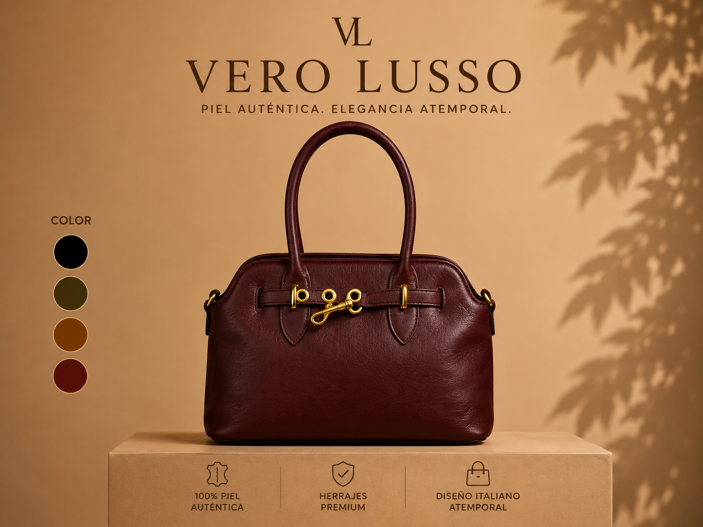 Borsa a spalla con moschettone