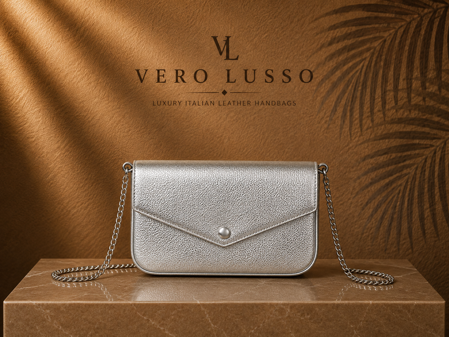 Pochette con catena e portafogli estraibile